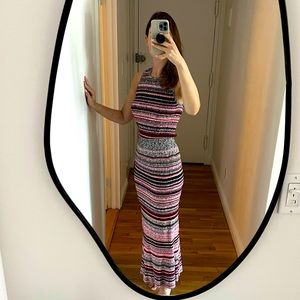 Tanya Taylor Ribbed Knit Tank and Skirt Set